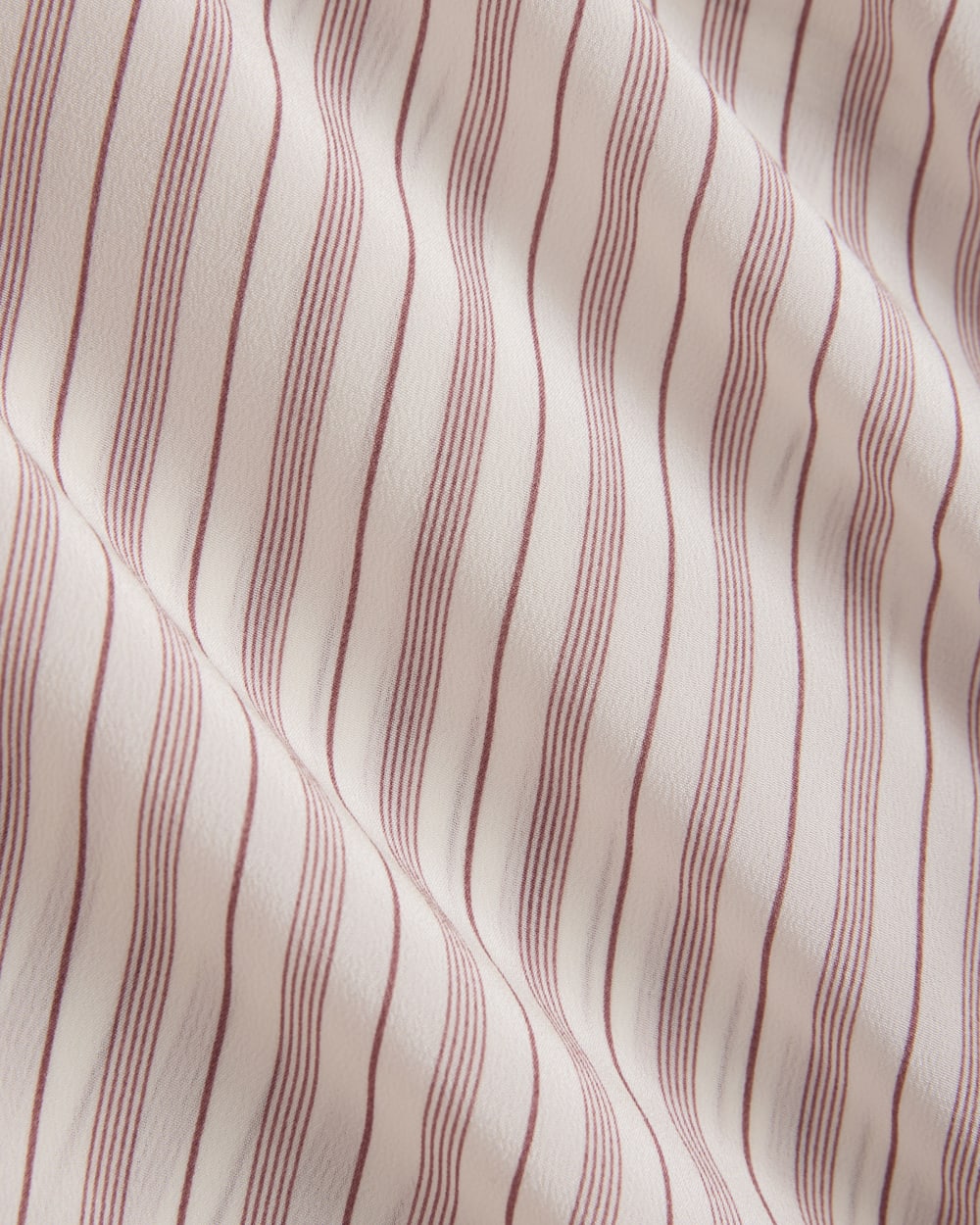 The Boxy Shirt in Washable Silk in Bone / Rose — detail view