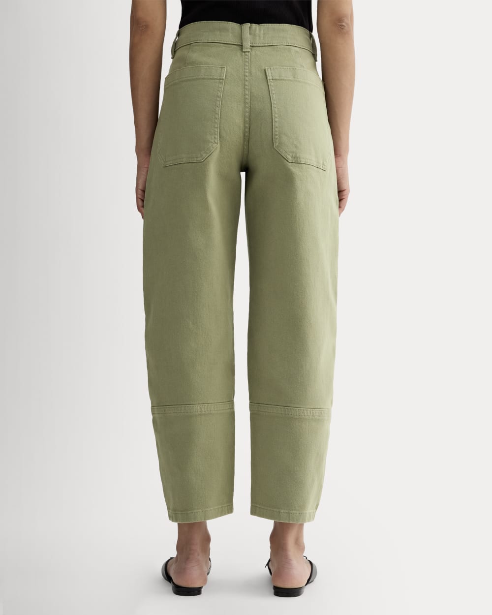 The Utility Barrel Pant in Sagebrush — detail view