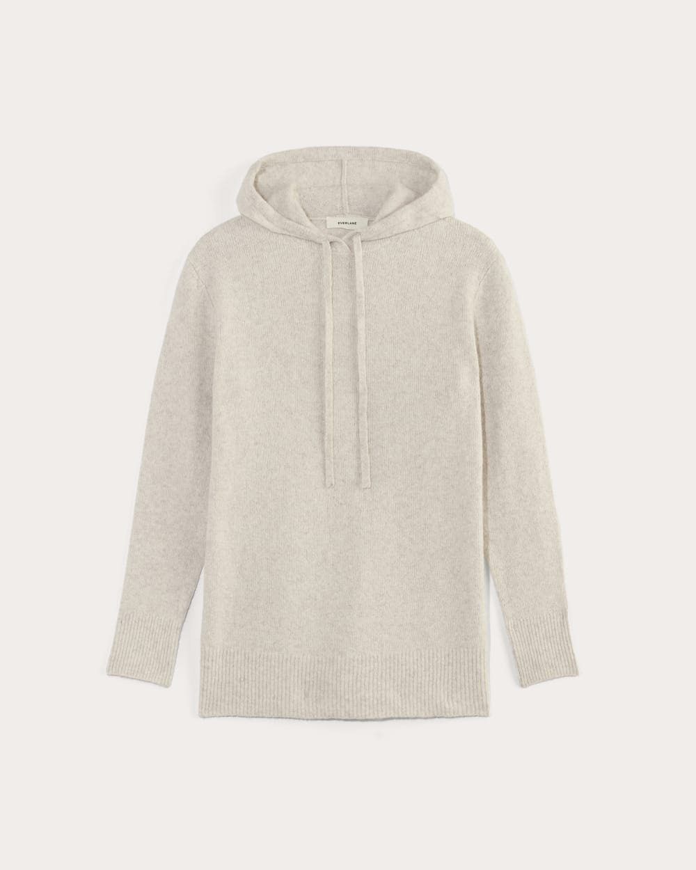 The Oversized Hoodie in Plush Cotton in Heathered Oat — alternate view