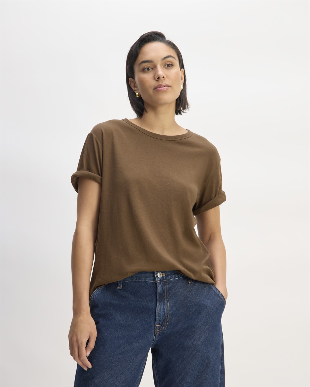 The Air Tee in Cocoa — front view