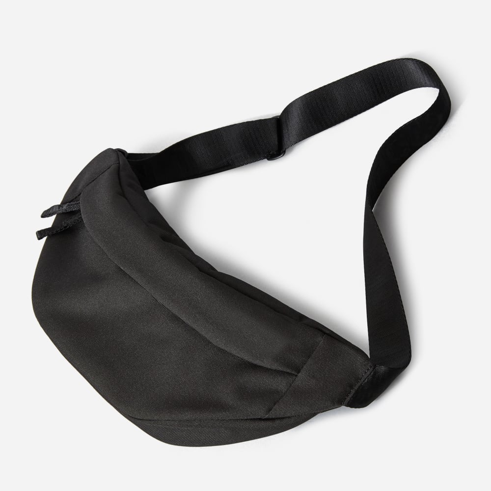 The Renew Transit Fanny Pack in Black — front view