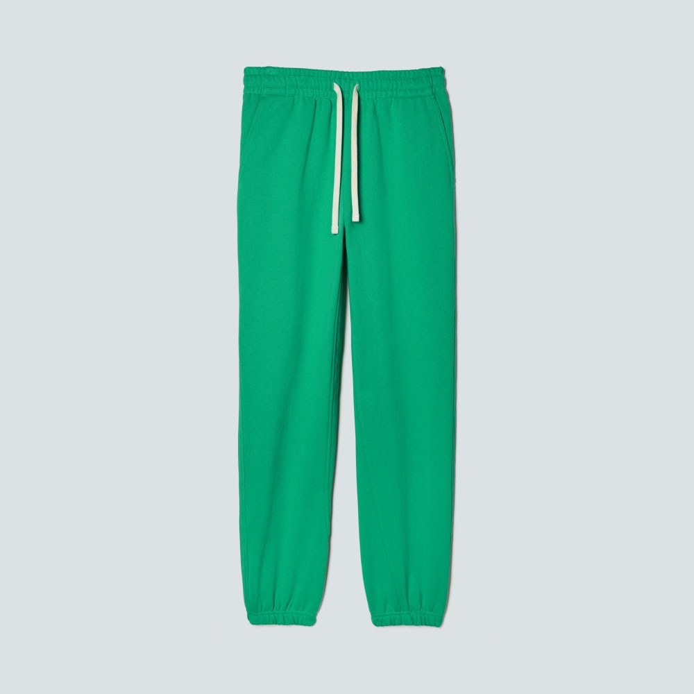The Track Jogger in Bright Jade — front view