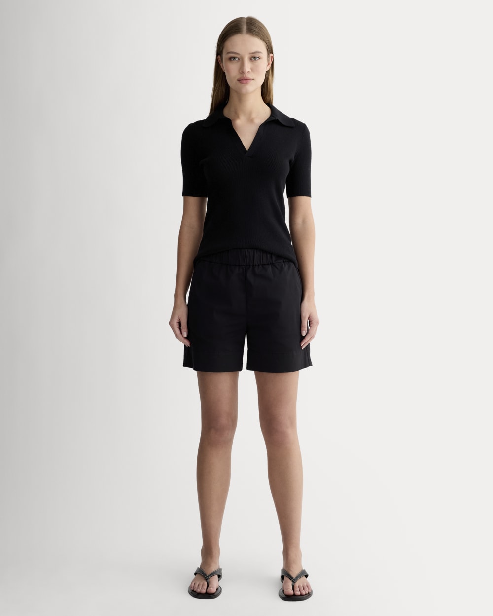 The Easy Short in Black — front view