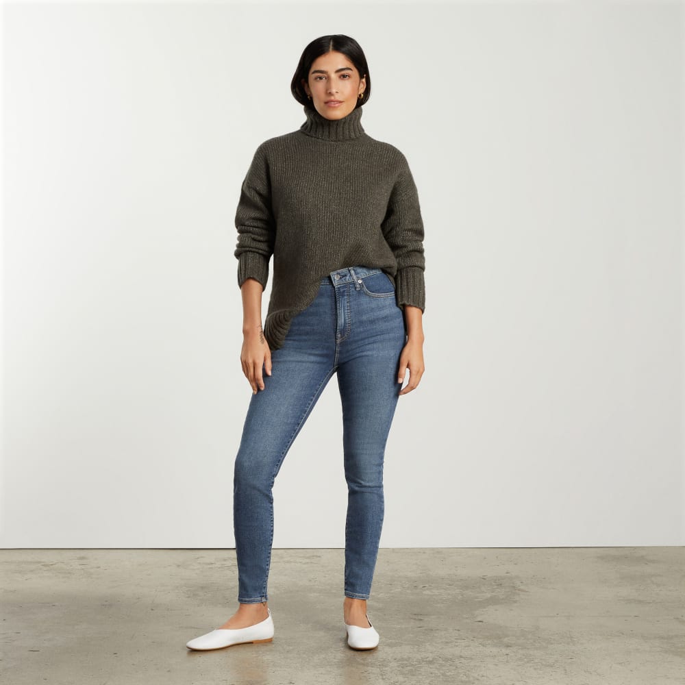 The Way-High® Skinny Jean in Authentic Blue — front view