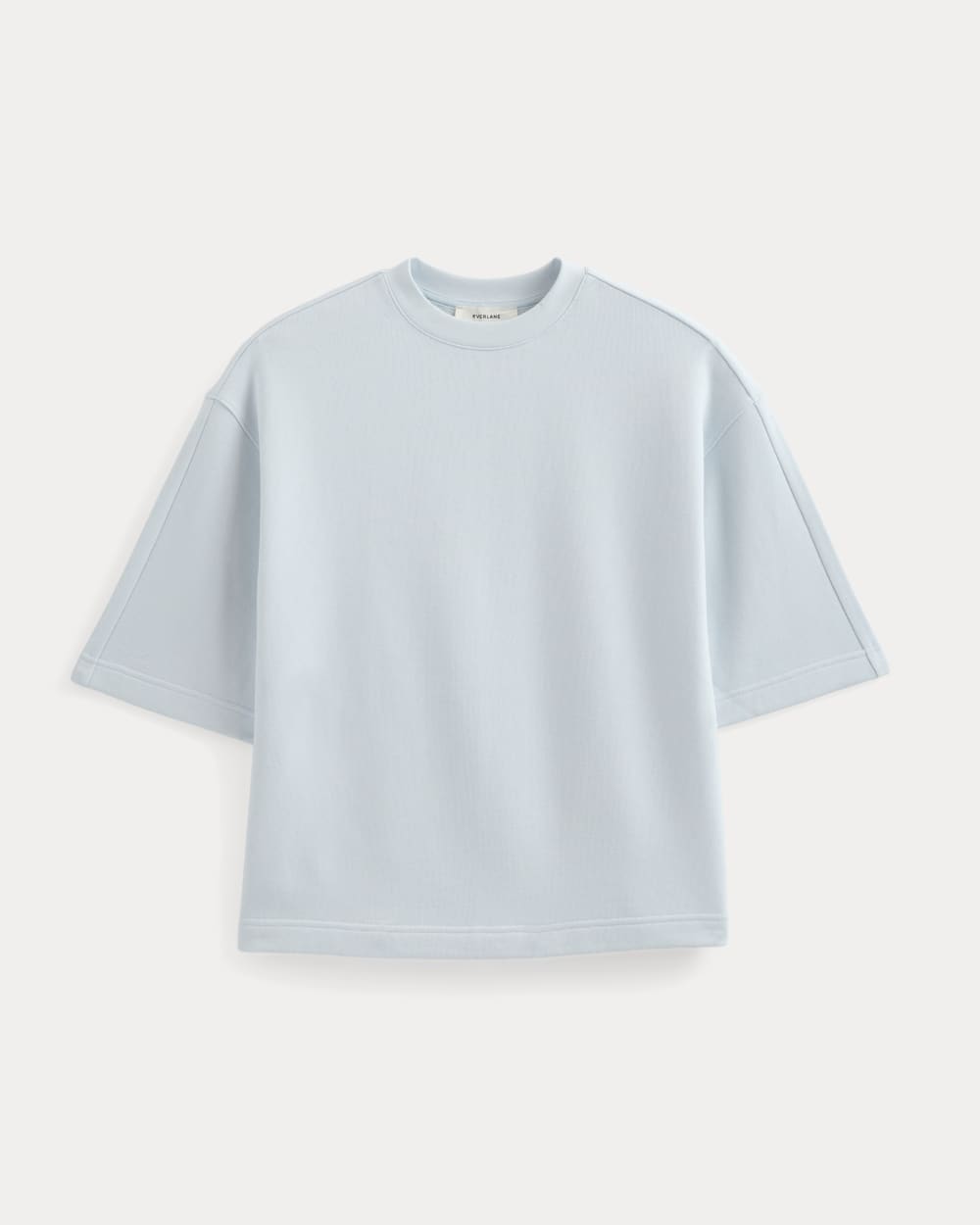 Lightweight Terry Oversized Tee in Skywriting — alternate view
