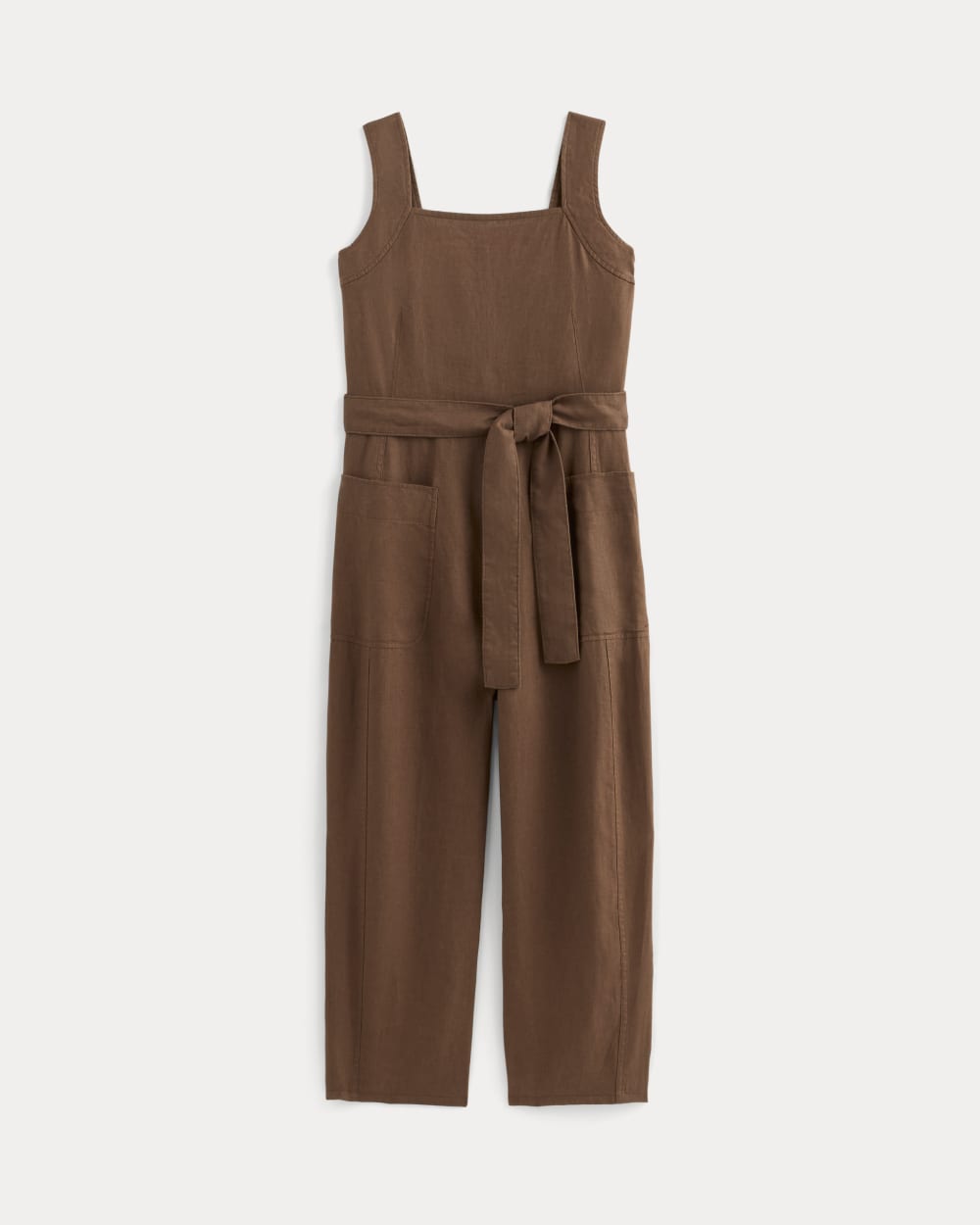 The Utility Coverall in Linen in Cedarwood — alternate view