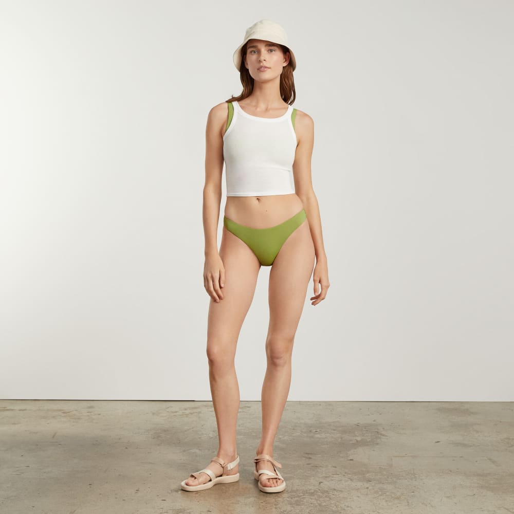 The Thigh-High Bikini Bottom in Pepper — detail view