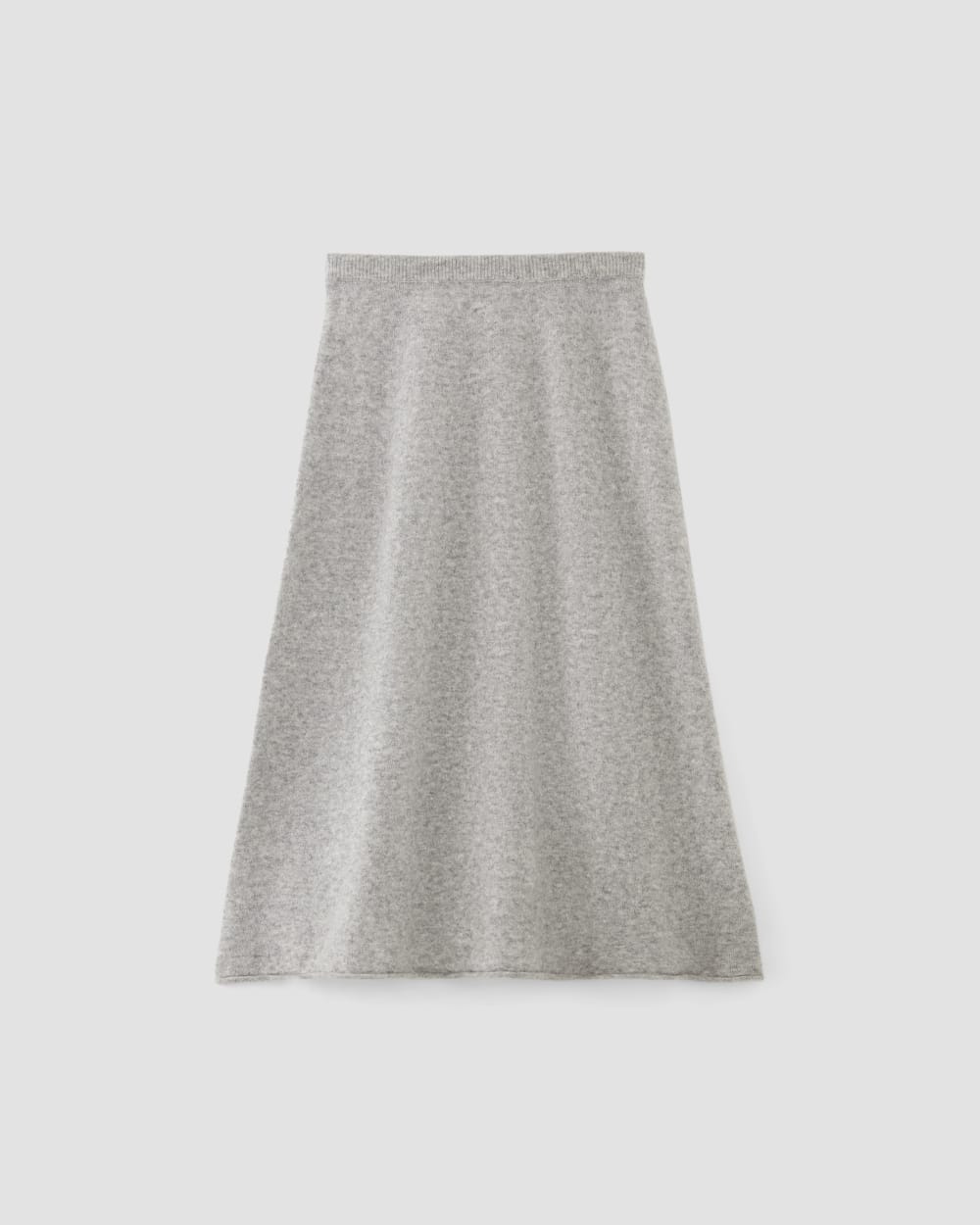 The Cozy-Stretch Skirt in Heathered Grey — alternate view