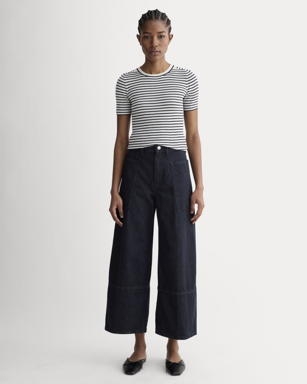 The Way-High® Gardener Cropped Jean in Dark Rinse — front view