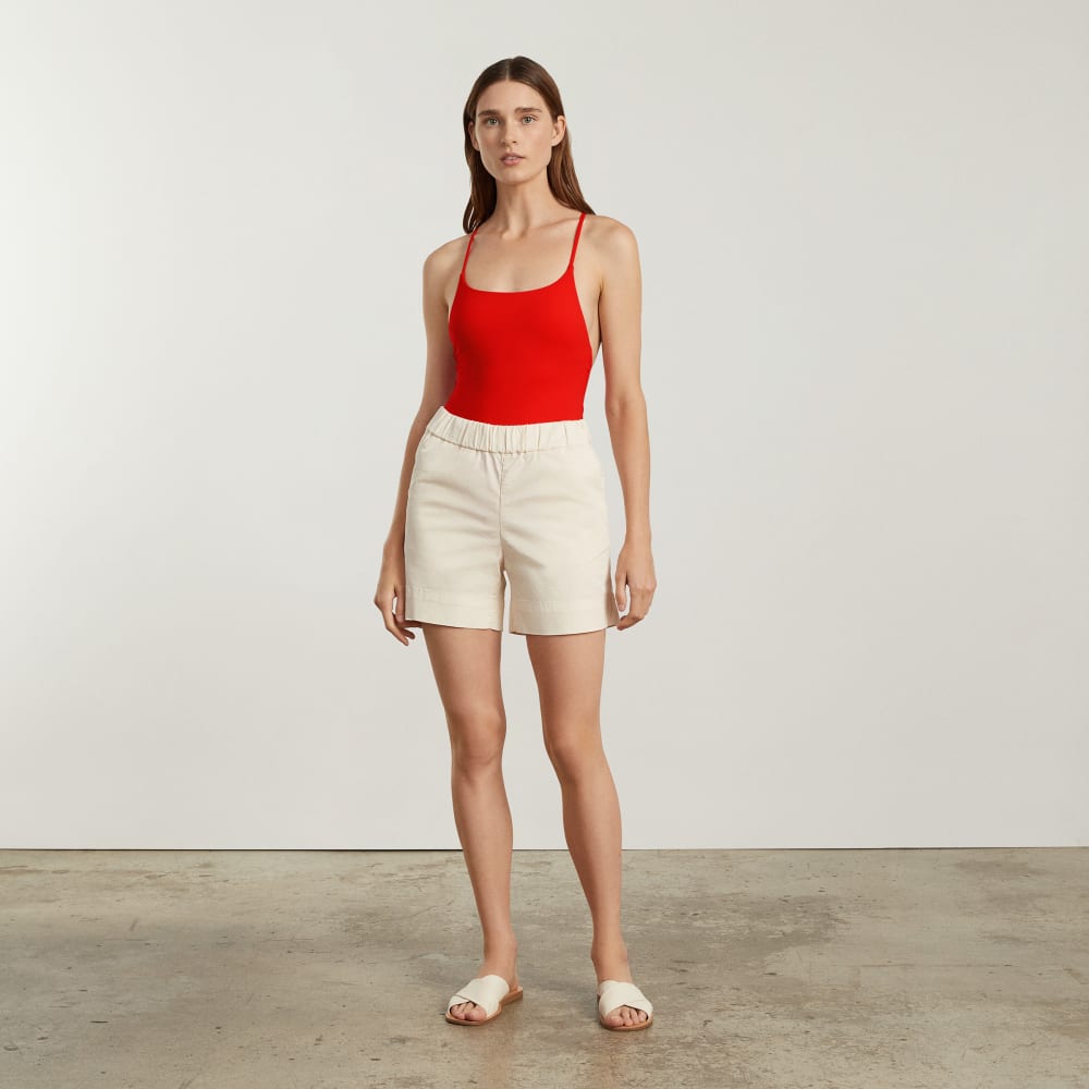 The String One-Piece in Bright Red — detail view