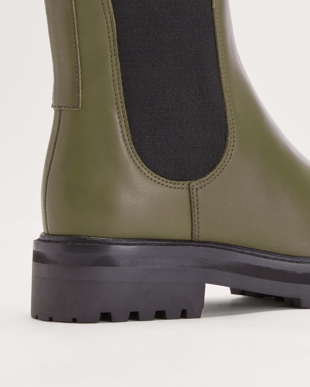 The Lug Chelsea Boot in Beech — detail view