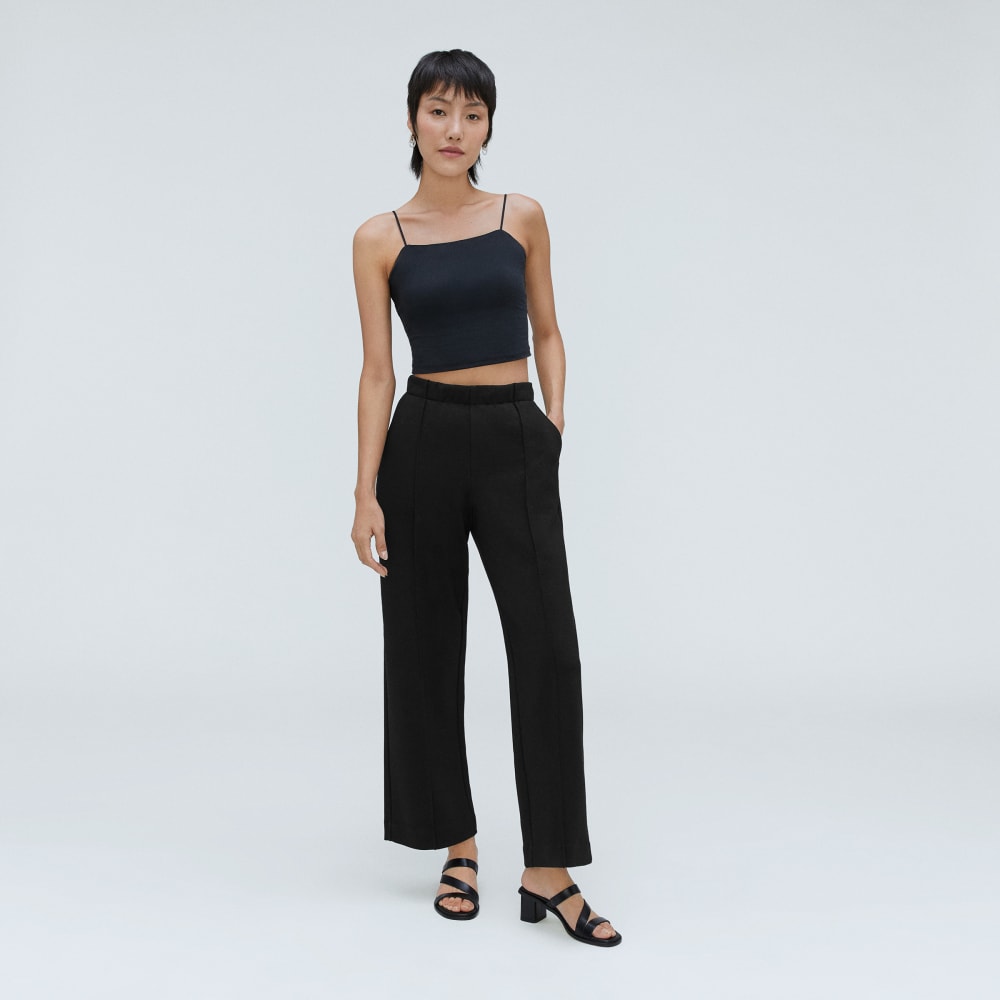 The Wide Leg Dream Pant® in Black — front view