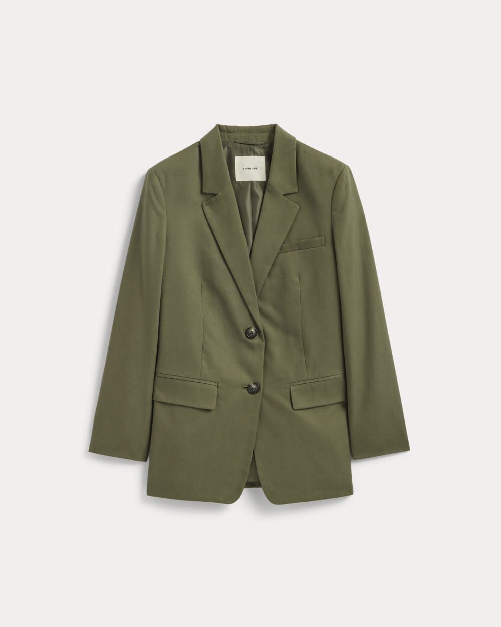 The Oversized Blazer in Buttersmooth in Kalamata — alternate view