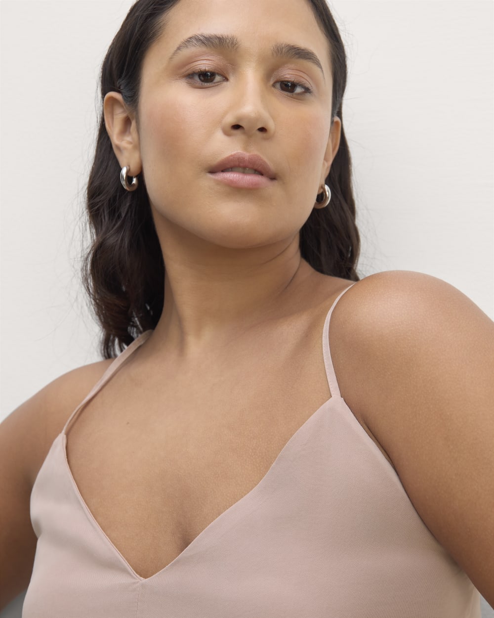 The Cami in Butterlite in Dusty Rose — detail view