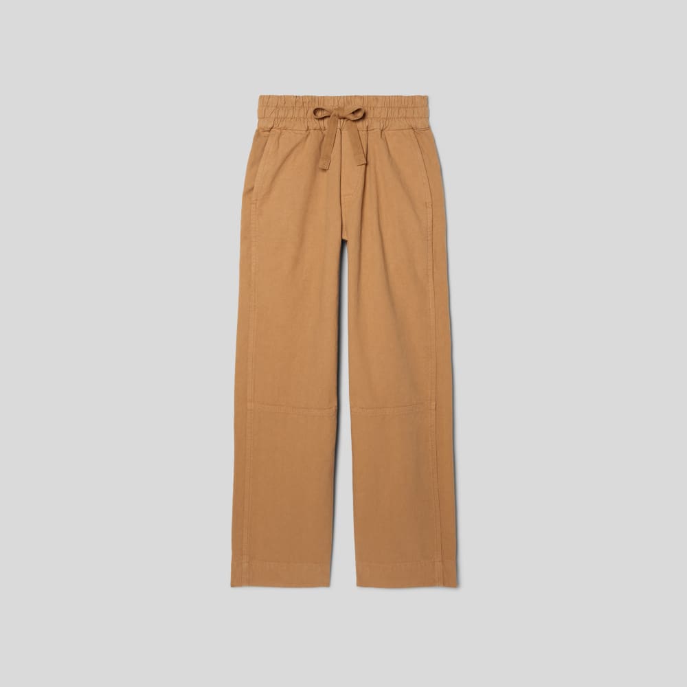 The Canvas Organic Cotton Pull-On Pant in Cappuccino — alternate view