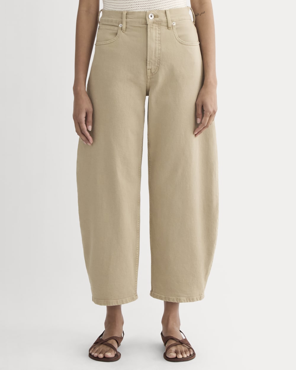 The Way-High® Curve Jean in Garment-Dyed Tan — detail view