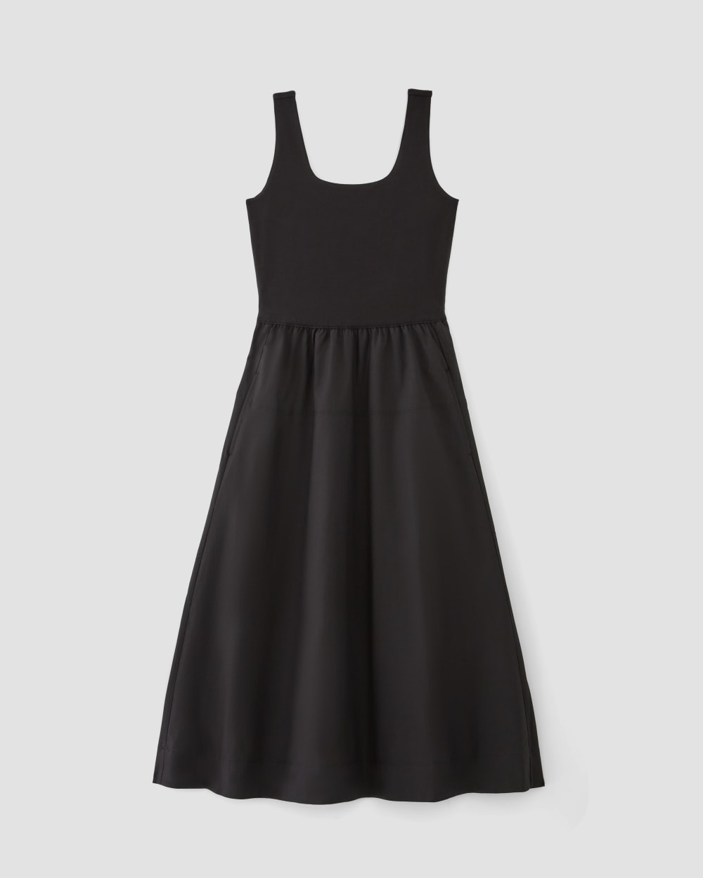 The Supima® Jersey Riviera Dress in Black — alternate view