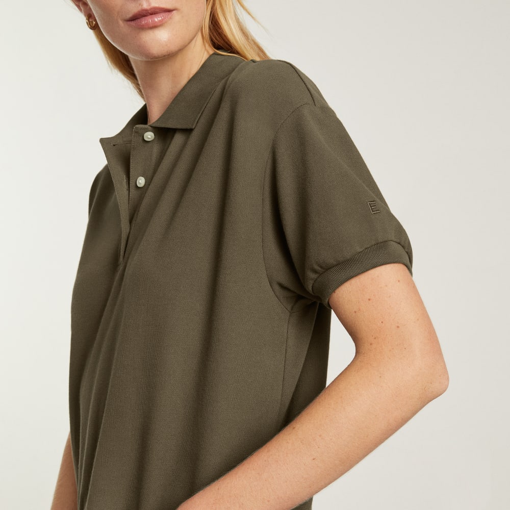 The Oversized Polo in Beech — detail view