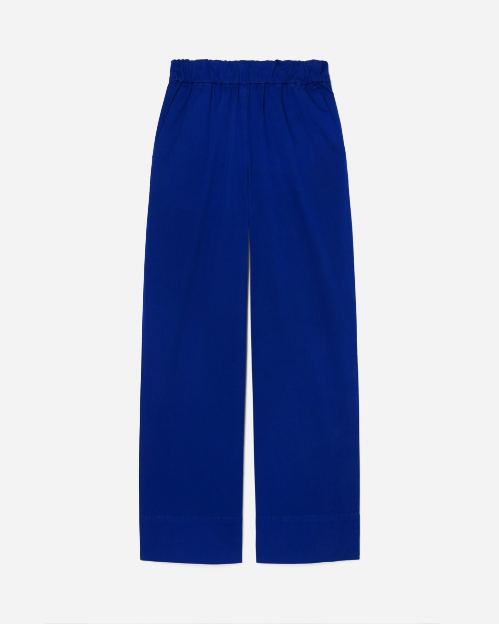 The Easy Pant in Cobalt — detail view
