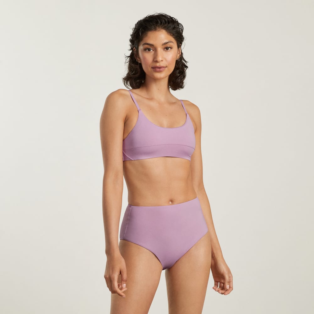 The High-Rise Hipster Bottom in Lilac — detail view