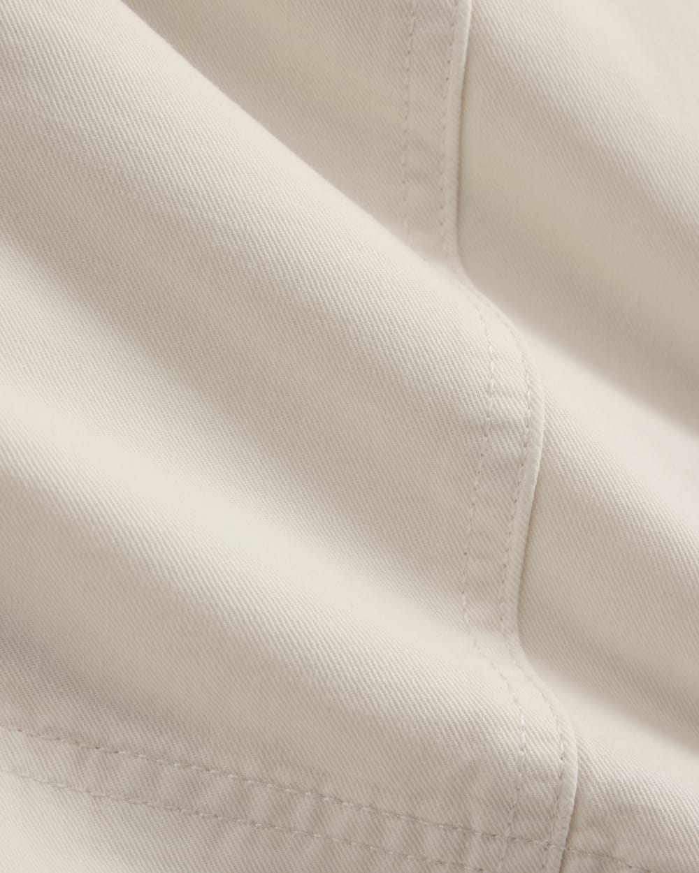 Seamed Everywhere Short in Bone — detail view