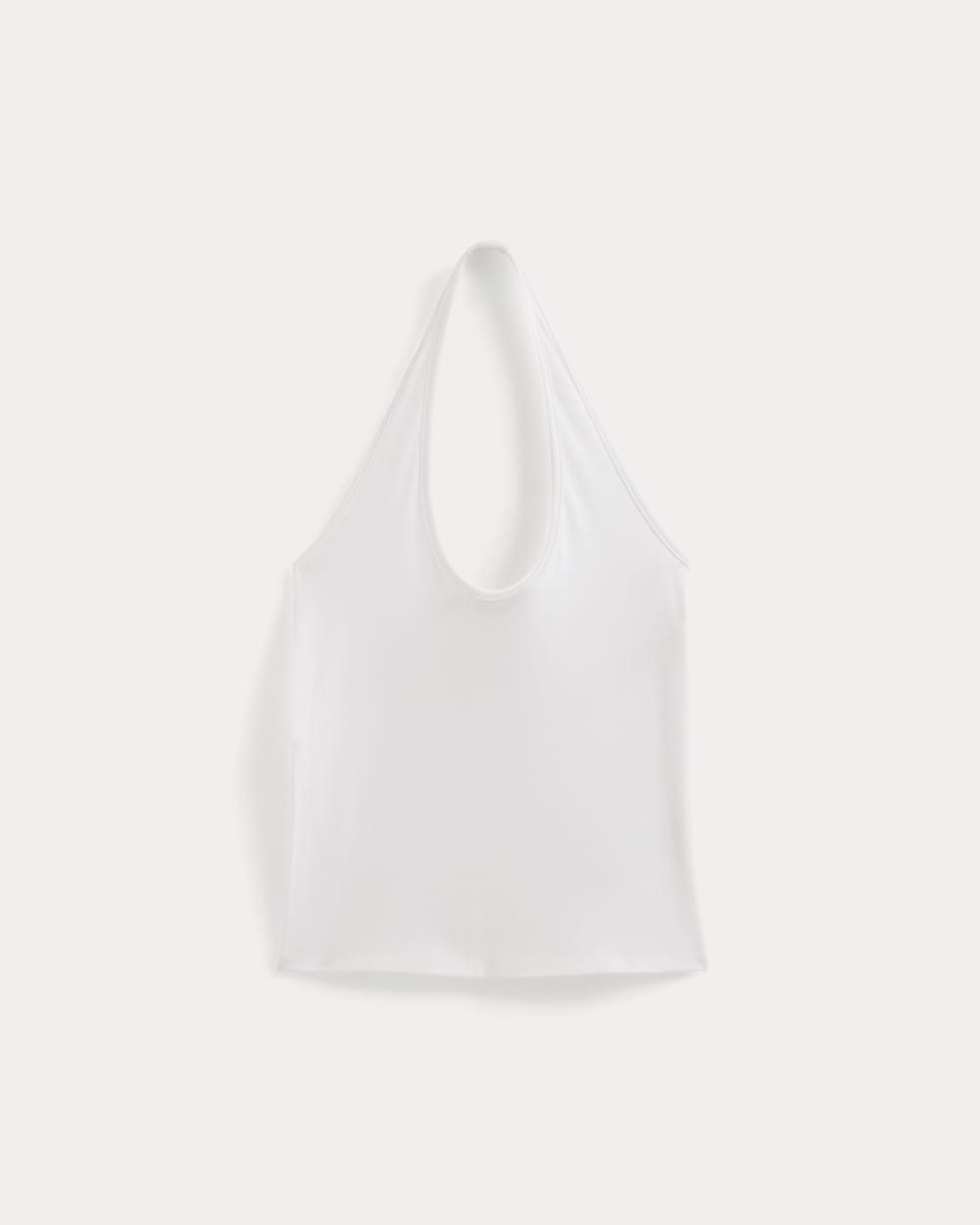 Halter Tank in White — alternate view