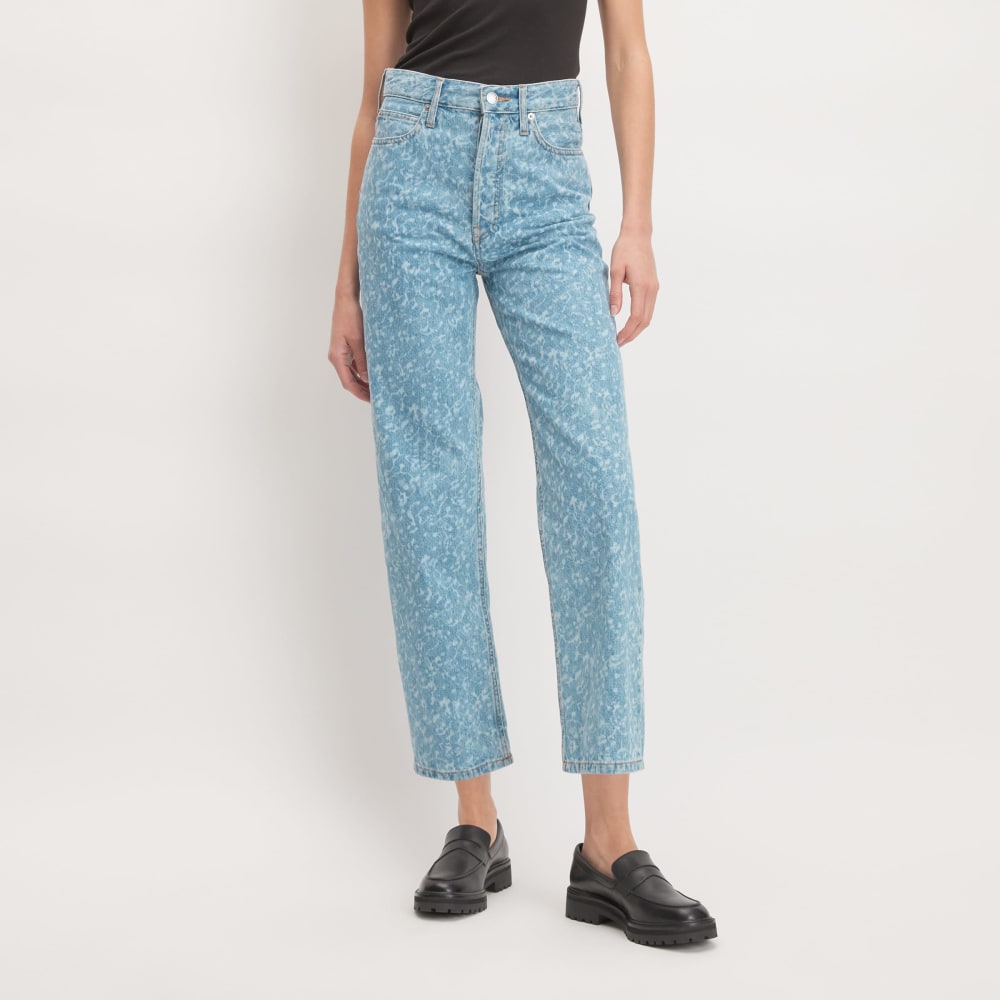 The Rigid Way-High® Jean in Light Painterly Strokes — detail view