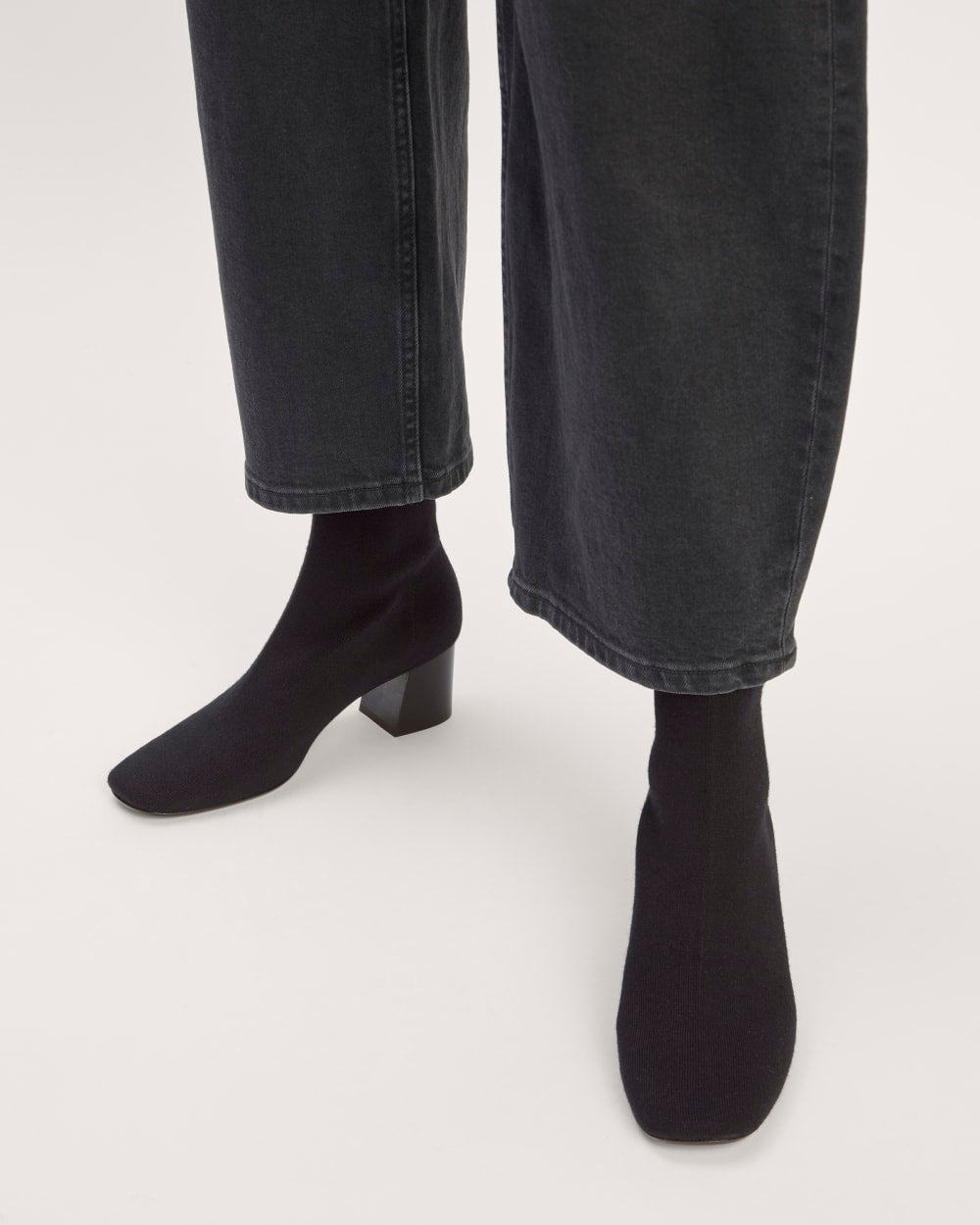 The Day Boot in ReKnit in Black — alternate view