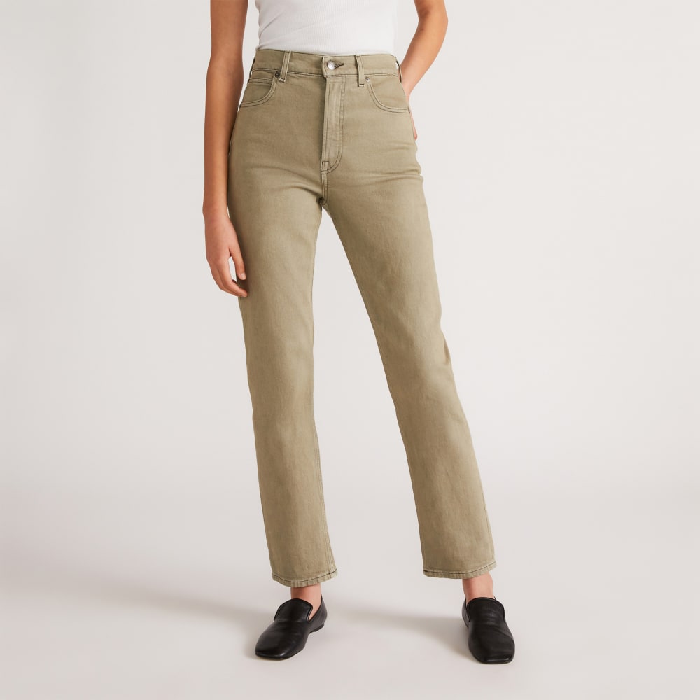 The Way-High® Slim Jean in Moss — front view
