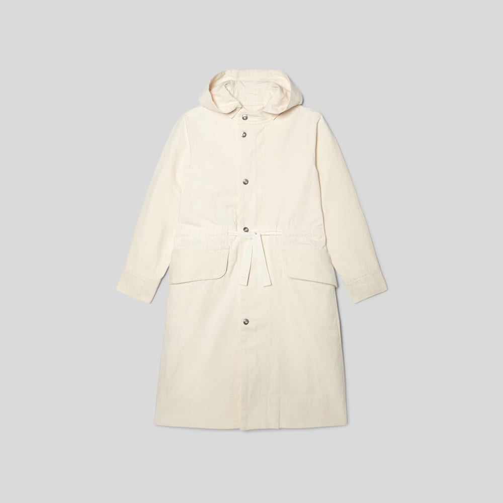 The Canvas Organic Cotton Parka in Bone — alternate view
