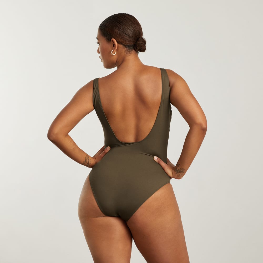 The Square-Neck One-Piece in Beech — alternate view