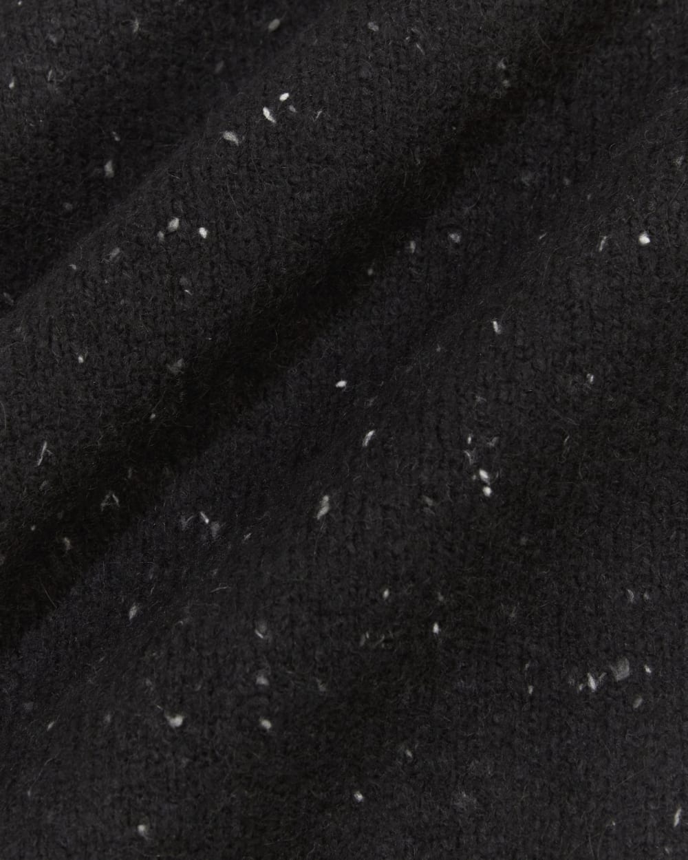The Cocoon Crew in Plush Cotton in Black Confetti — detail view