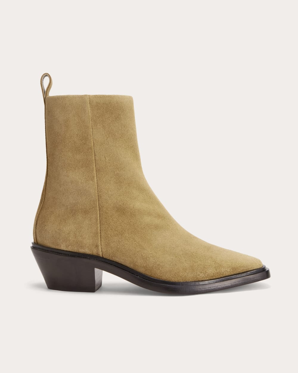The Havana Boot in Sand Suede — front view