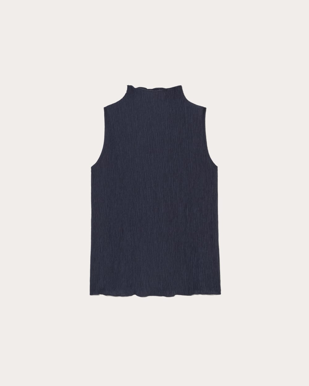 The Crinkle Tank in Navy — alternate view