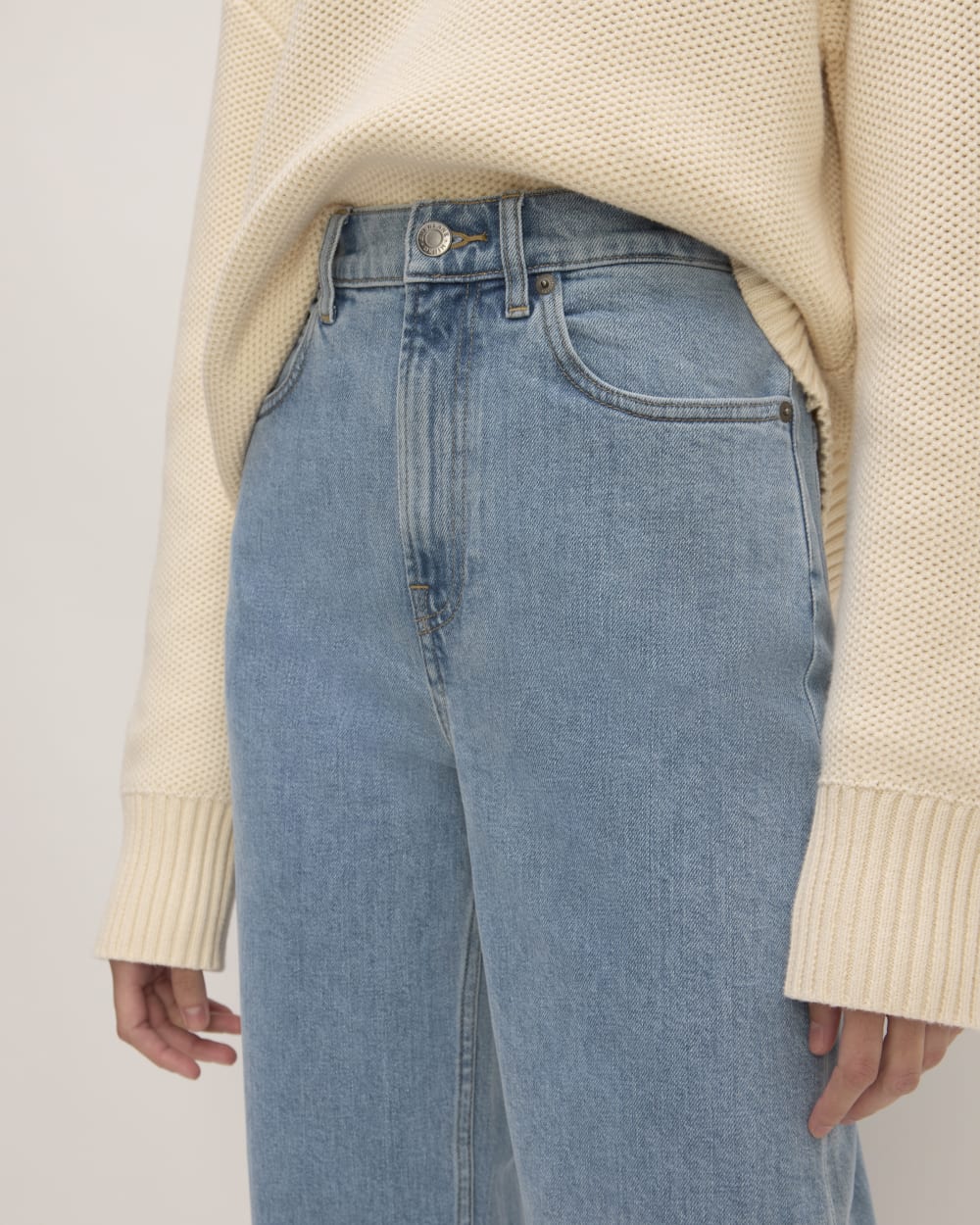 The Way-High® Jean in Light Indigo — detail view