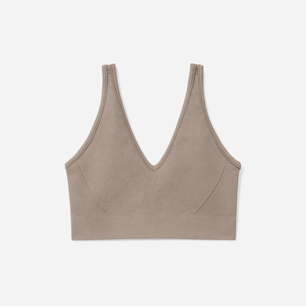 The Seamless Bra in Burnt Sugar — front view