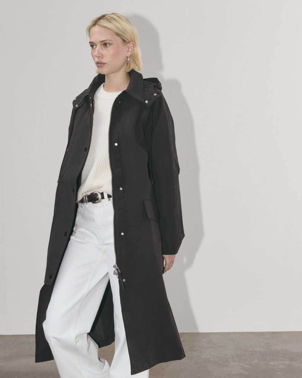 The Oversized Anorak in Black — detail view
