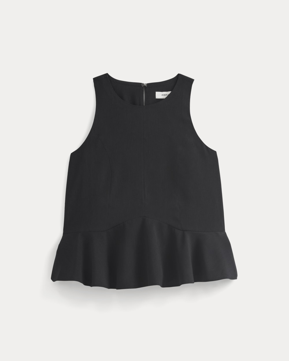 Sleeveless Peplum Top in Black — alternate view