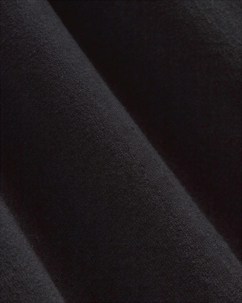 The Knit Crew Dress in Black — detail view