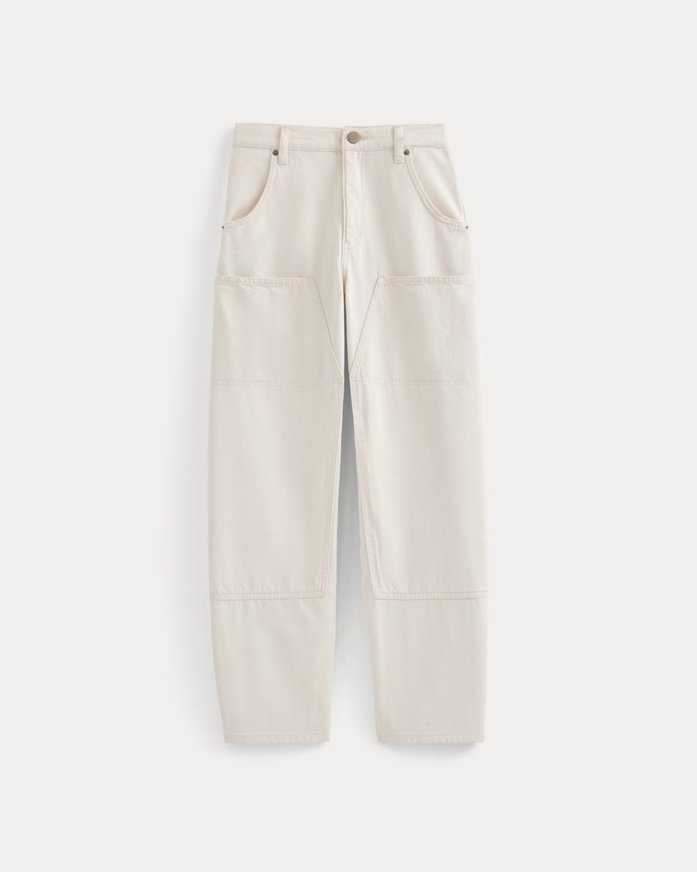Pull-On Carpenter Jean in Ecru — alternate view