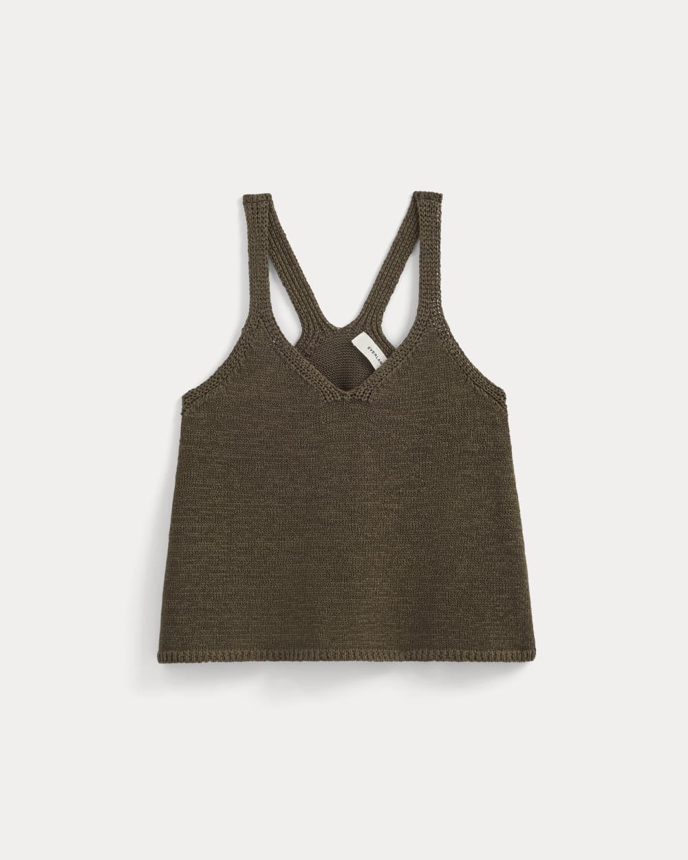 Racerback V-Neck Sweater in Beech — alternate view