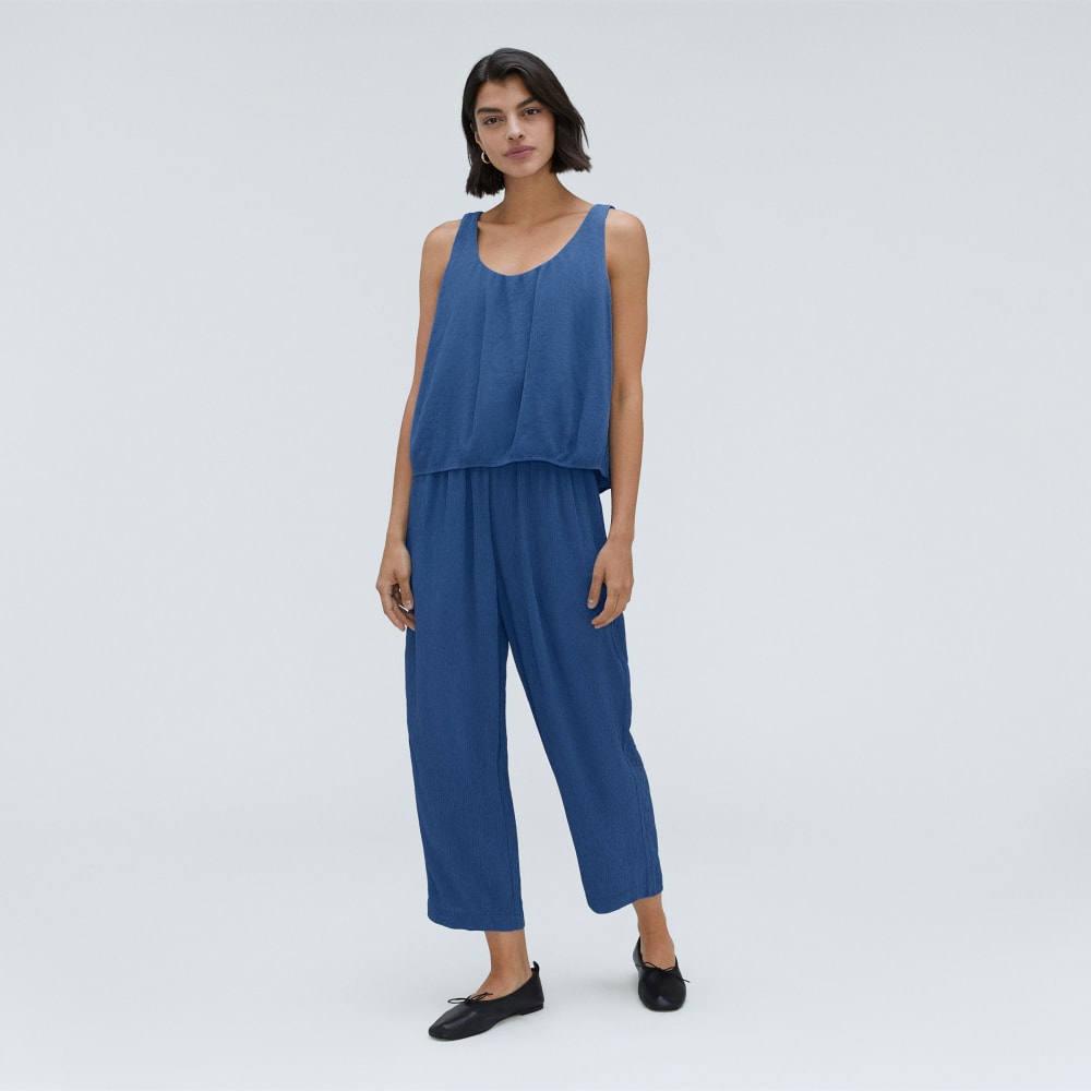 The Naia™ Ripple Tank in Deep Blue — detail view