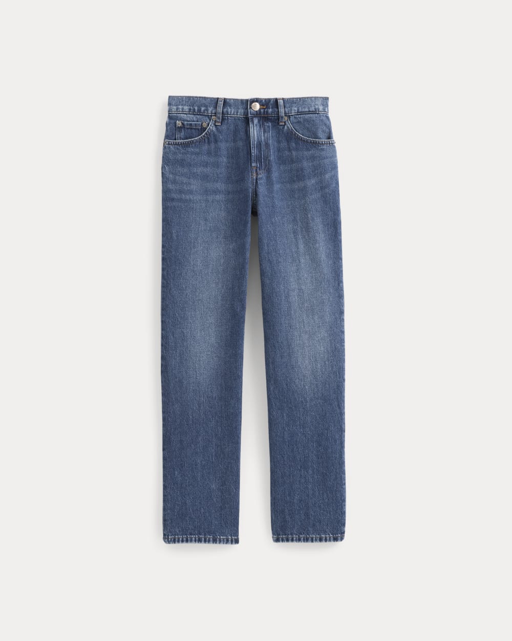 Low-Rise Straight Jean in Dark Indigo — alternate view