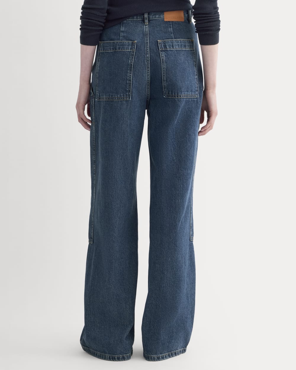 The Carpenter Jean in Mid Indigo — detail view
