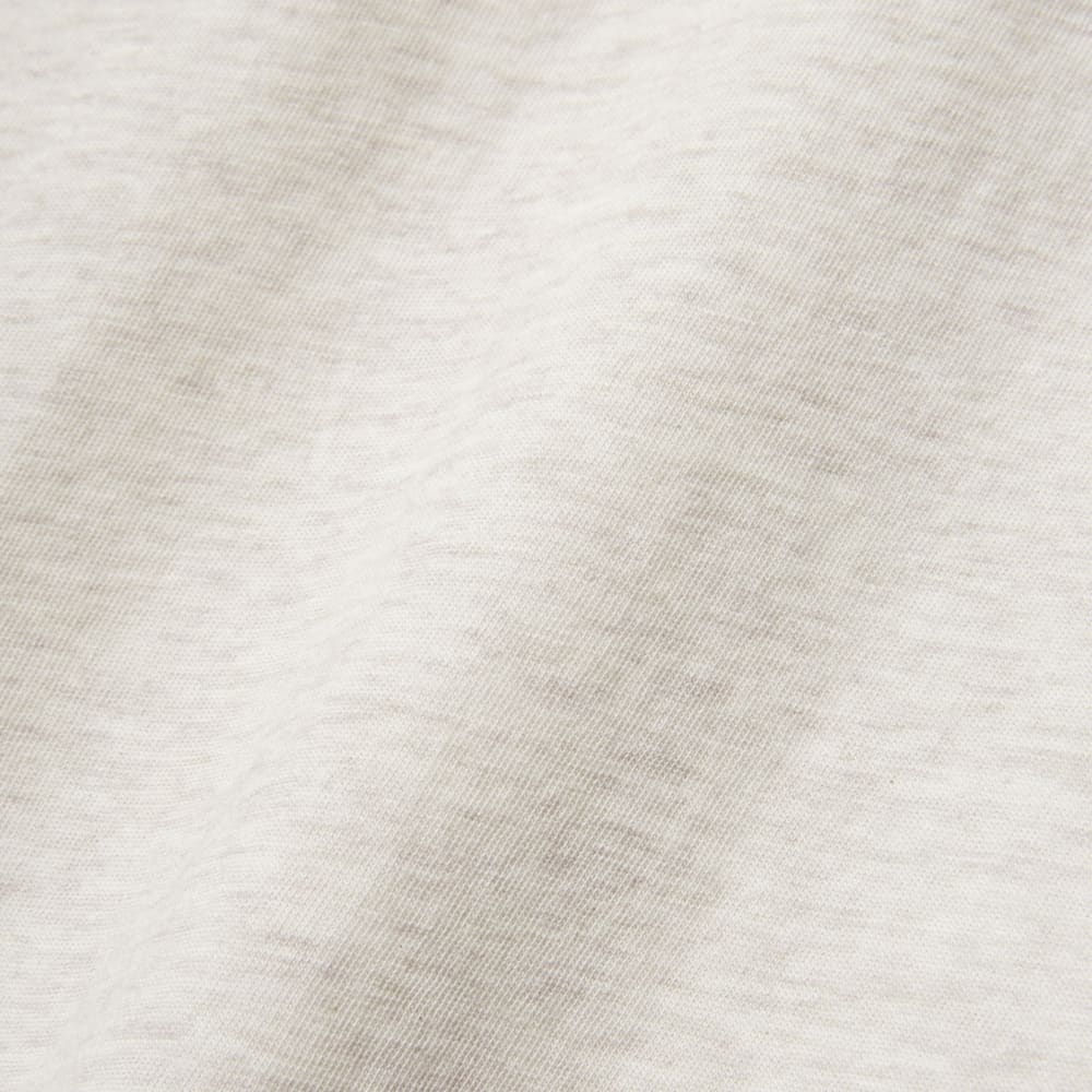 The Organic Cotton Long-Sleeve Crew in Oatmeal — detail view