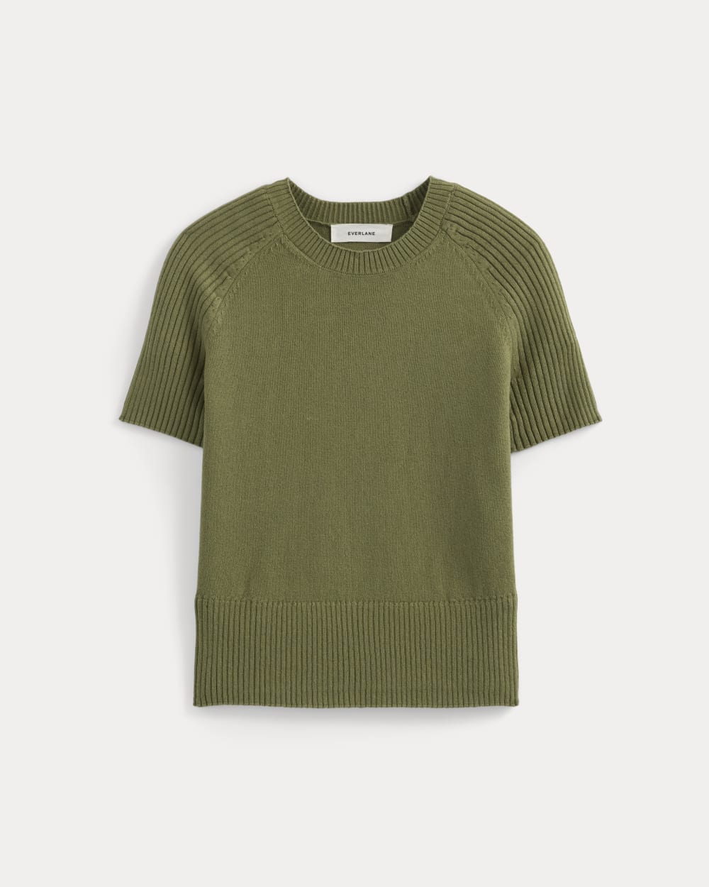 Short-Sleeve Crew in Everyday Cotton in Mayfly — alternate view