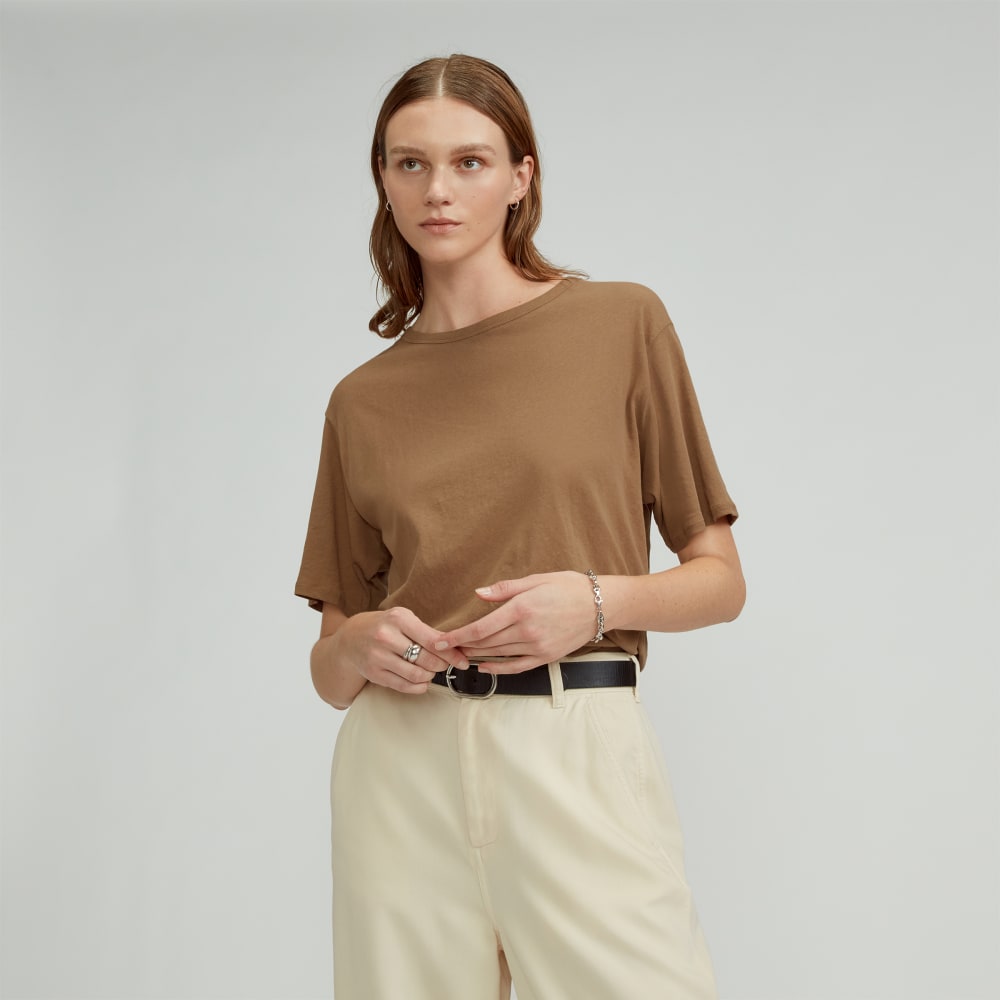 The Air Tee in Toasted Coconut — front view
