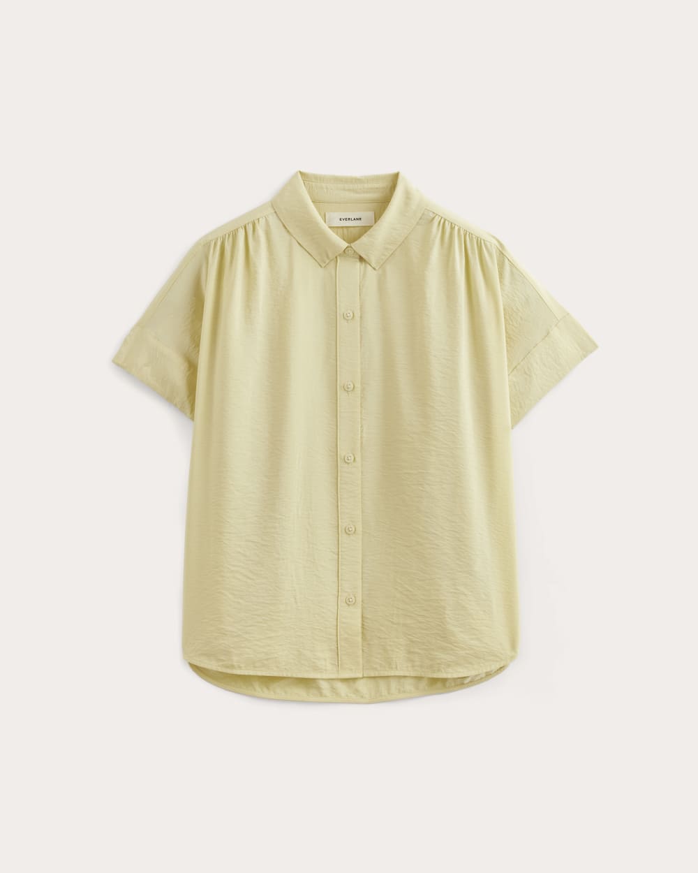 The Square Shirt in SoftLuxe in Banana Crepe — alternate view