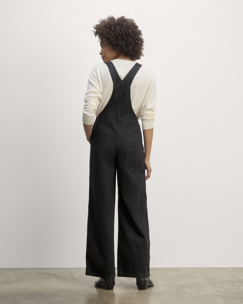 The Gardener Overall in Black — detail view