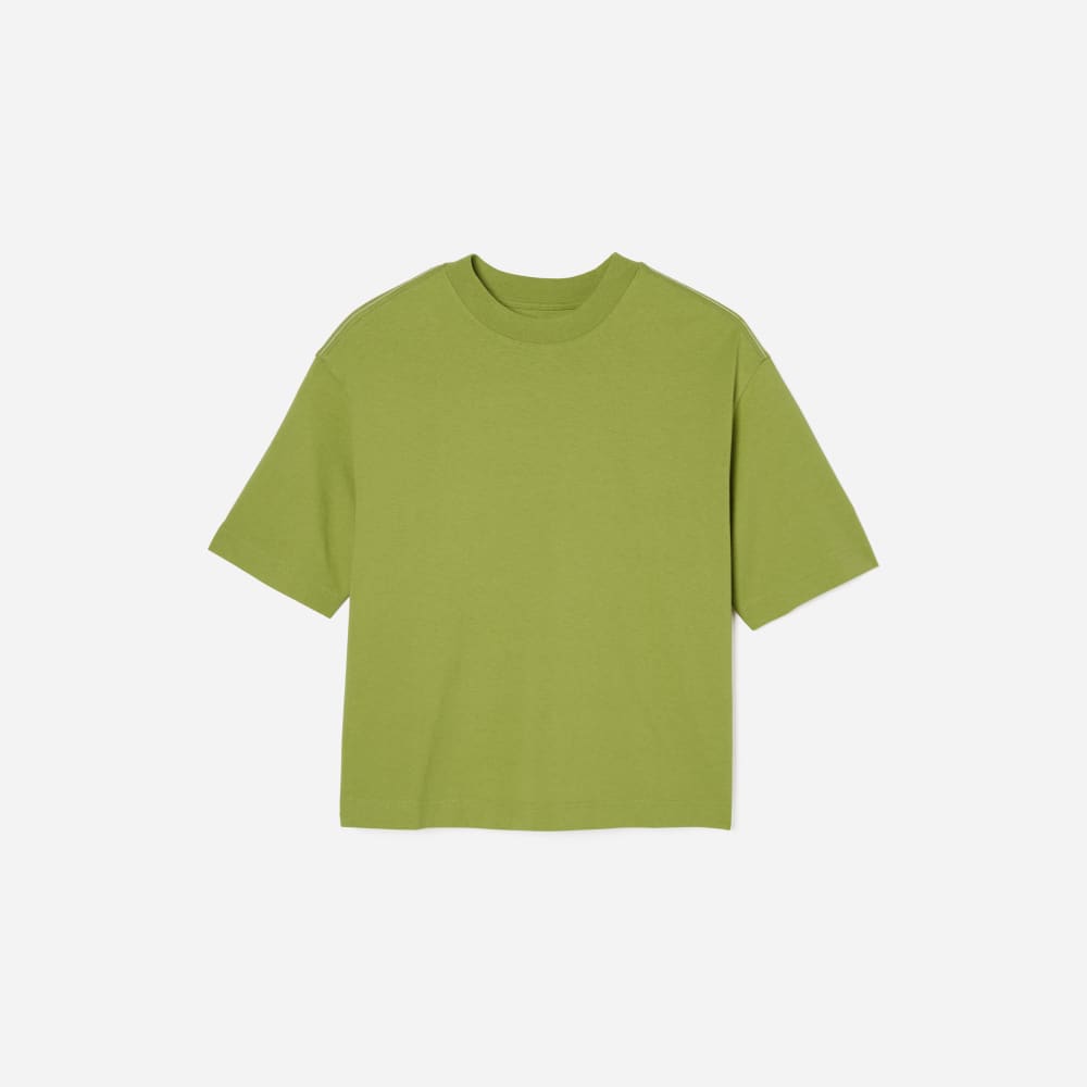 The Premium Weight Relaxed Tee in Pepper — front view